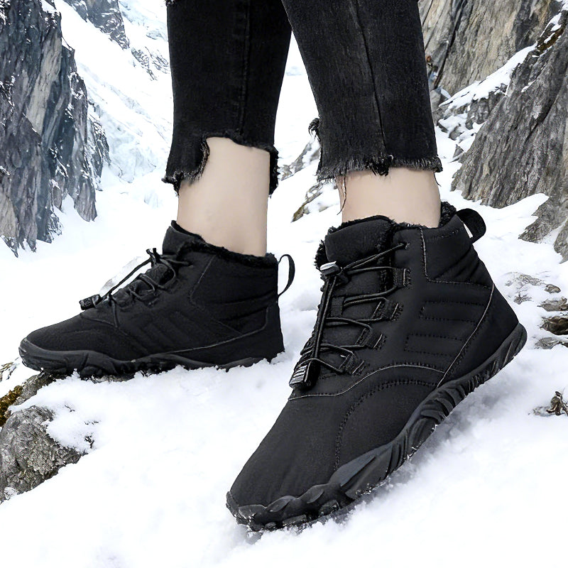 Warme barefoot winterboots met brede neus-5