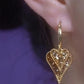 Elegante Hartvormige Oorbellen met Kristaldetail-2