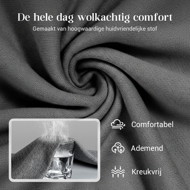 Casual 2-Delige Lounge Set met Trekkoordbroek-5