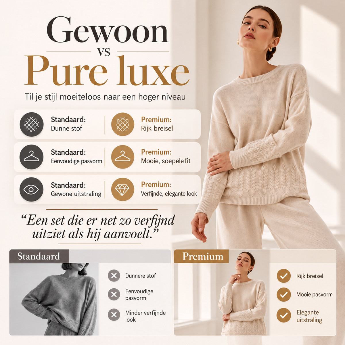Zachte Gebreide Trui met Bloemdetail-1