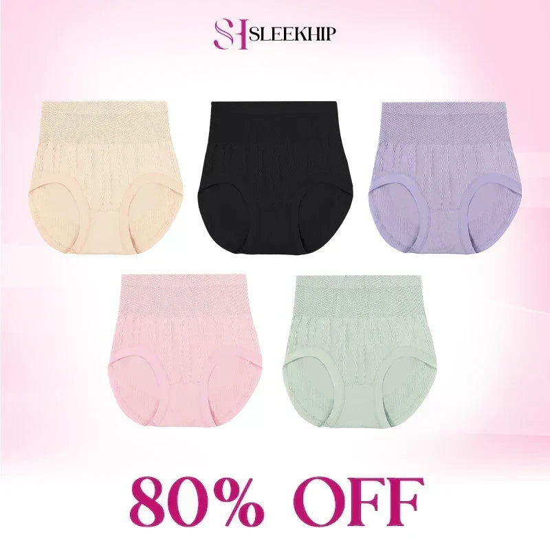 Lekvrij High-Waist Ondergoed met 3-Lagen Bescherming-22
