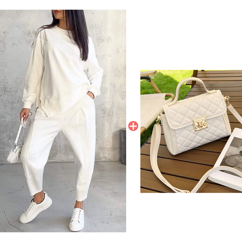 Comfortabele tweedelige casual set voor dames-21