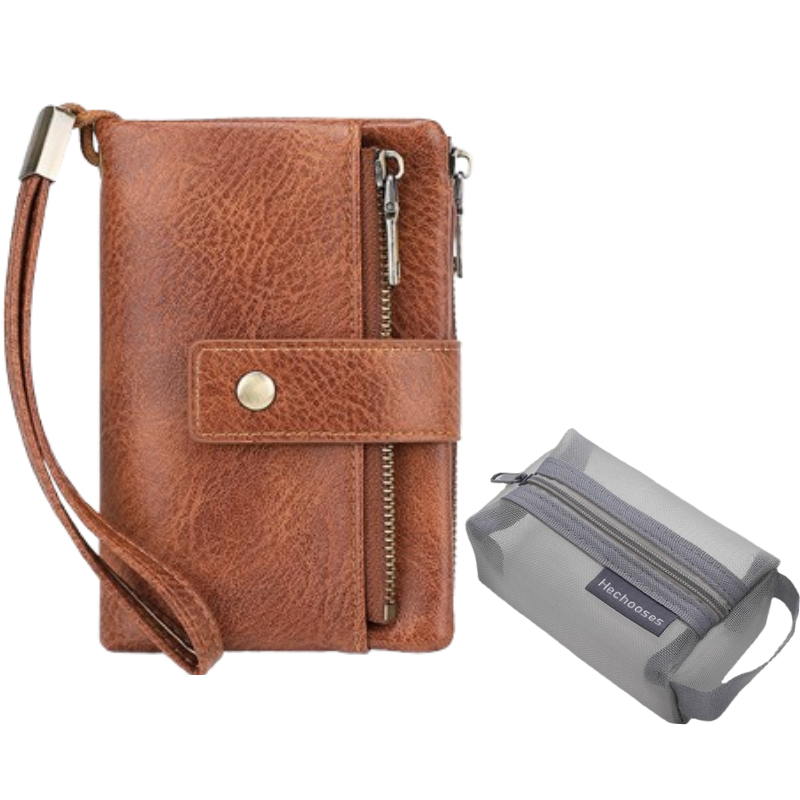 Vintage RFID-Blokkerende Dames Portemonnee met Grote Capaciteit-23