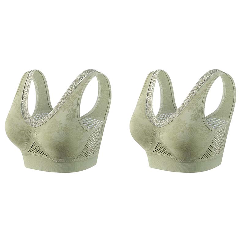 Naadloze Beugelloze Comfort BH met Ademend Design-10