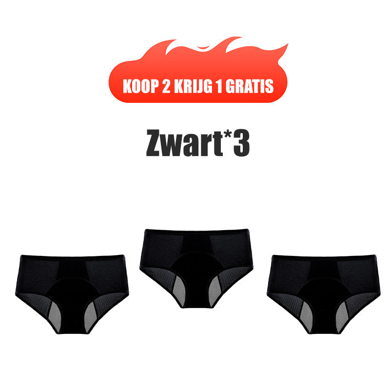 Lekvrij Menstruatieondergoed met Hoge Taille-11