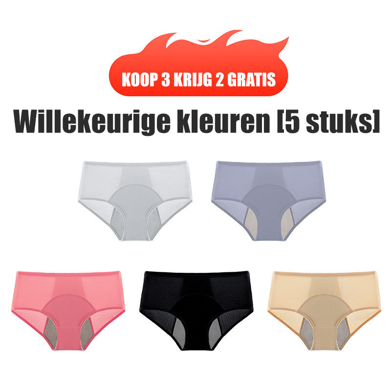 Lekvrij Menstruatieondergoed met Hoge Taille-12