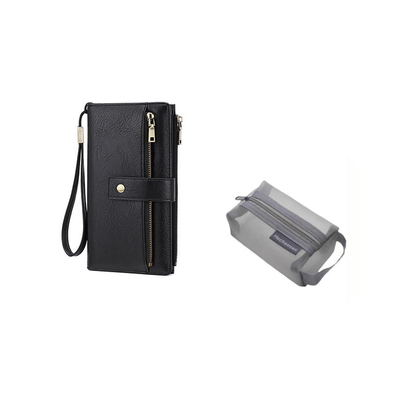 Vintage RFID-Blokkerende Dames Portemonnee met Grote Capaciteit-36