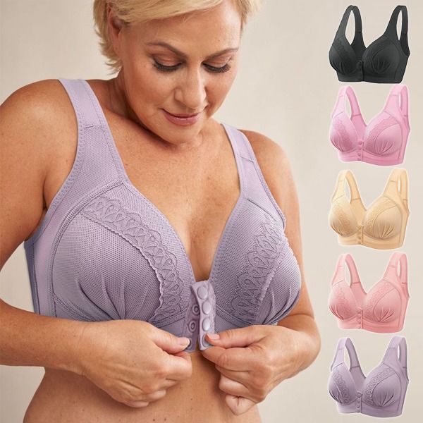 Comfortabele BH met Voorsluiting en Extra Ondersteuning-4