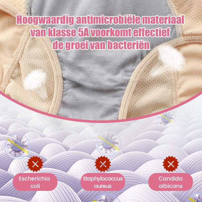 Lekvrij Menstruatieondergoed met Hoge Taille-5
