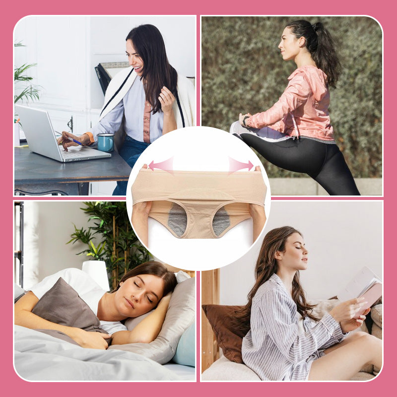 Lekvrij Menstruatieondergoed met Hoge Taille-6