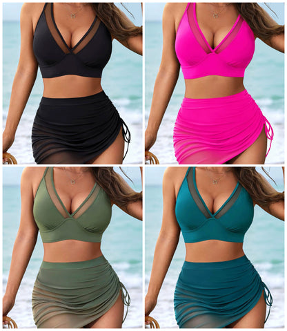 👙Комплект бикини с висока талия за жени