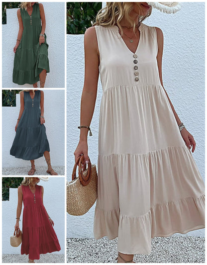 Модерна рокля с копчета отпред