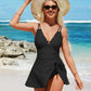 🏖️Summer Hot Sale - ONLY ￡15.98!!⚡50K+ SOLD!🌞🌊Deep V Knot Detail Skirted Swimsuit