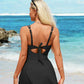 🏖️Summer Hot Sale - ONLY ￡15.98!!⚡50K+ SOLD!🌞🌊Deep V Knot Detail Skirted Swimsuit