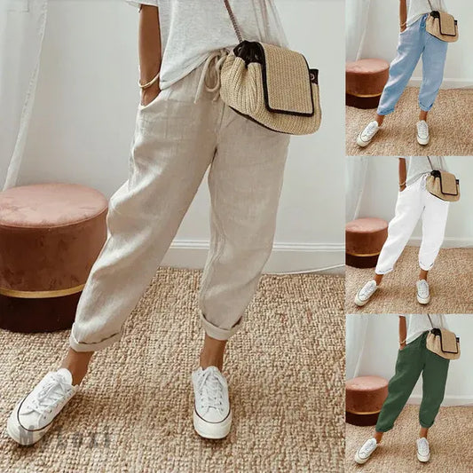 👖Ленени дамски панталони ✨