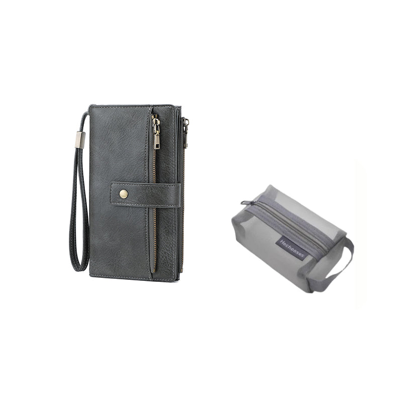 Vintage RFID-Blokkerende Dames Portemonnee met Grote Capaciteit-39