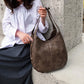 Ruime Hobo Schoudertas met Zachte Lederlook en Brede Schouderband-7