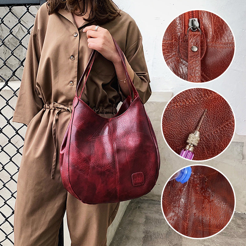 Ruime Hobo Schoudertas met Zachte Lederlook en Brede Schouderband-9