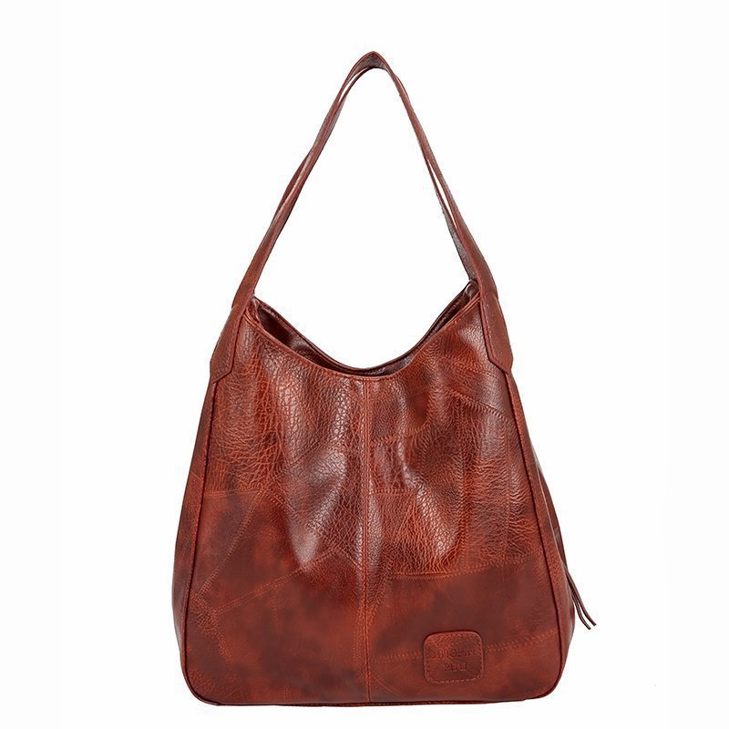 Ruime Hobo Schoudertas met Zachte Lederlook en Brede Schouderband-1