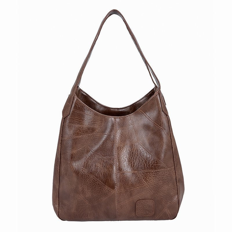 Ruime Hobo Schoudertas met Zachte Lederlook en Brede Schouderband-4