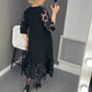 Плюс размер полка точка блуза рокля👗