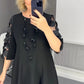 Плюс размер полка точка блуза рокля👗