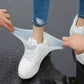 👟 🚶‍♂️🌧️ Усилен, износоустойчив, водоустойчив дъждобран за обувки – 🛡️ Отлична водоустойчивост, осигурява сухи крака 👟