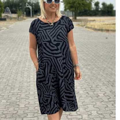🎁👗Нова бохемска реколта ежедневни отпечатани рокля