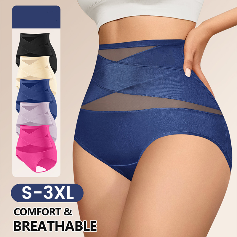 Corrigerende High-Waist Slip met Meshdetail