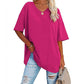 Oversized T-shirt met V-Hals-5