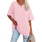 Oversized T-shirt met V-Hals-7