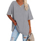 Oversized T-shirt met V-Hals-8