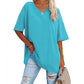 Oversized T-shirt met V-Hals-9