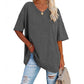 Oversized T-shirt met V-Hals-10