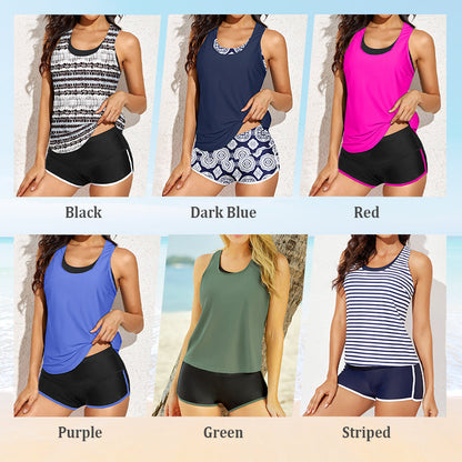 🔥Комфортно отпечатани женски бикини комплект от три части