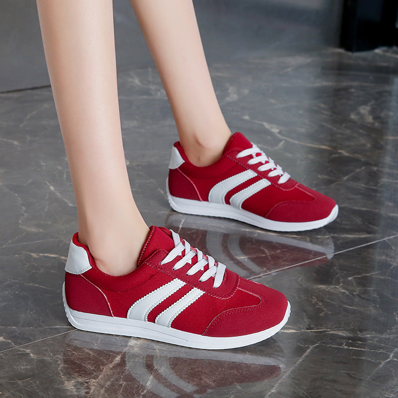Retro Sneakers met Contrasterende Strepen-1