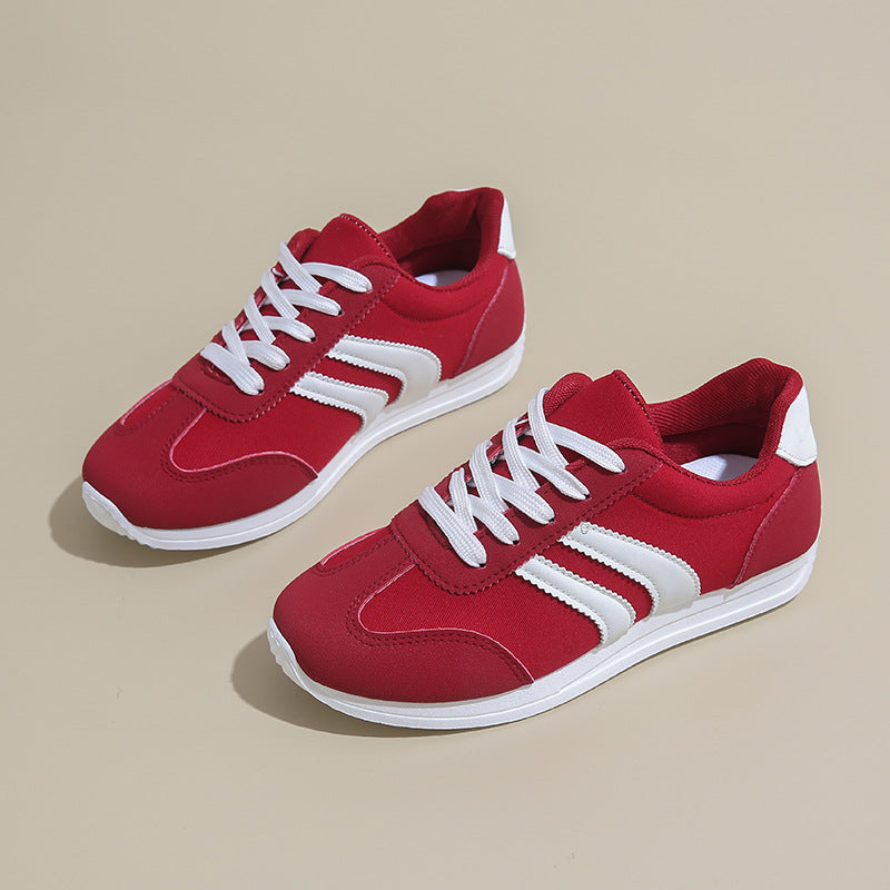 Retro Sneakers met Contrasterende Strepen-2