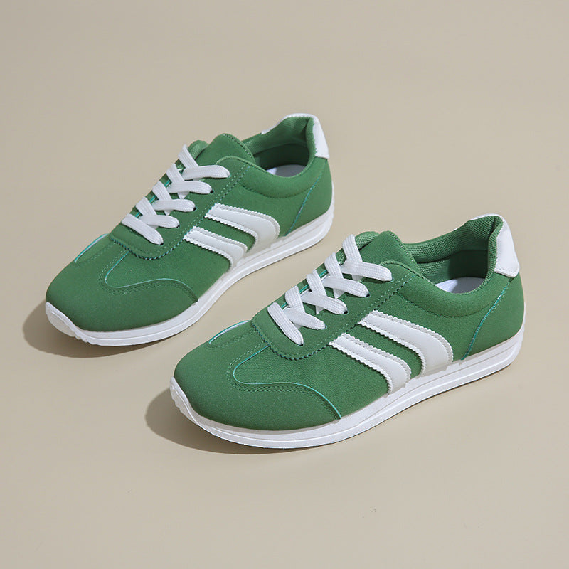 Retro Sneakers met Contrasterende Strepen-3