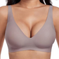 Naadloze Beugelloze Comfort BH met Diepe V-Hals-9