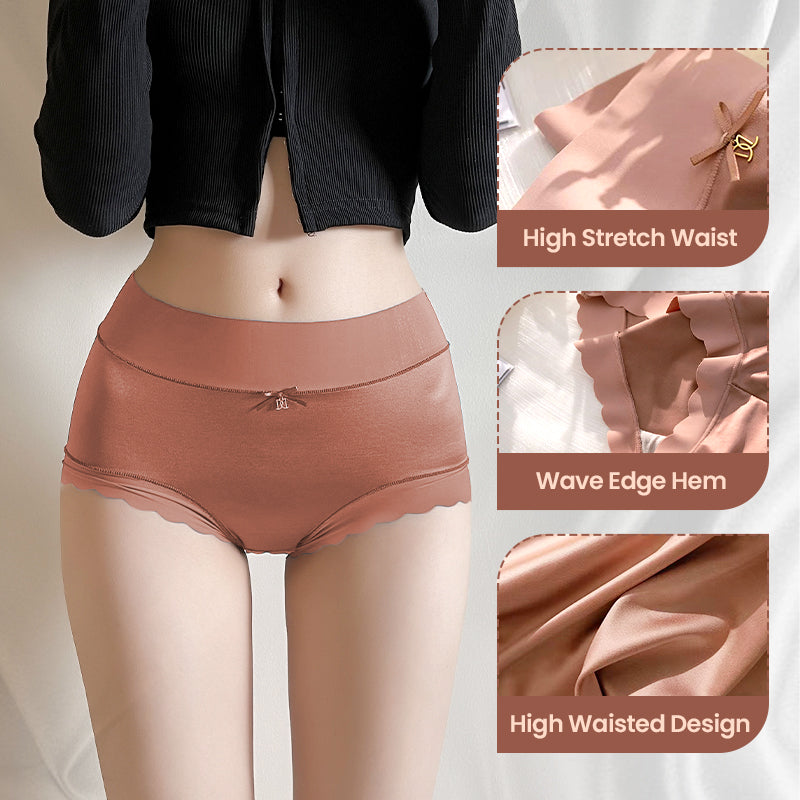 Comfortabele naadloze slip met golvende rand-5