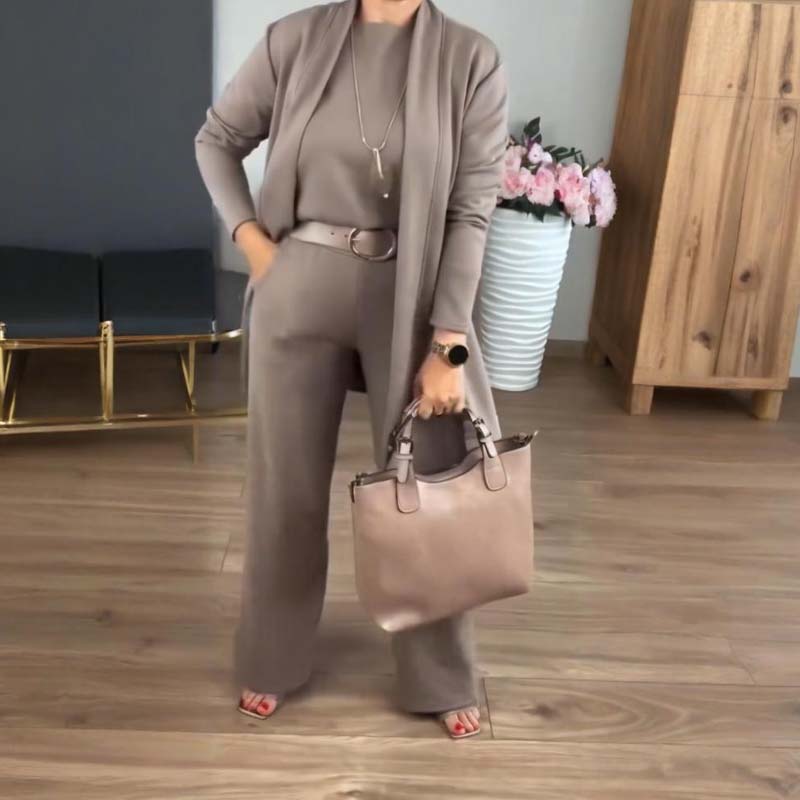 Elegante 3-Delige Lounge Set met Vest-3