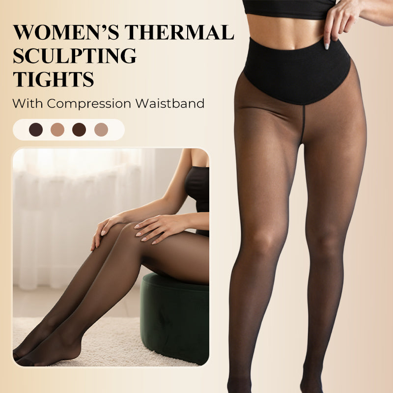 Thermische high-waist panty met vormgevende taille-1