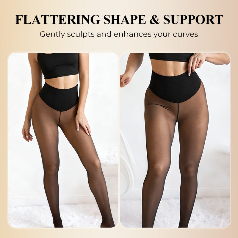 Thermische high-waist panty met vormgevende taille-5