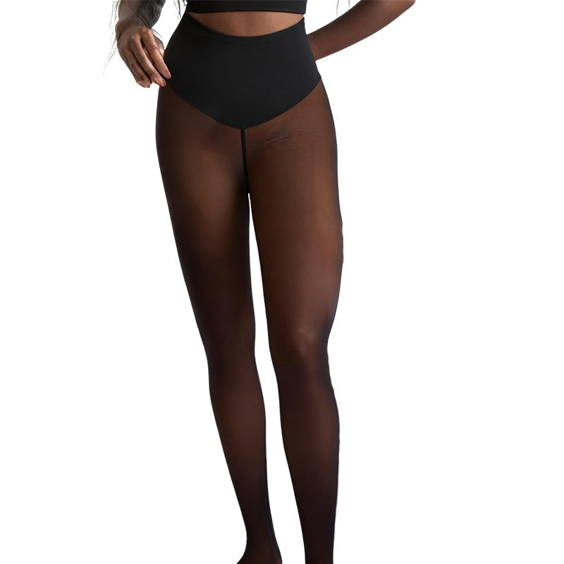 Thermische high-waist panty met vormgevende taille-9
