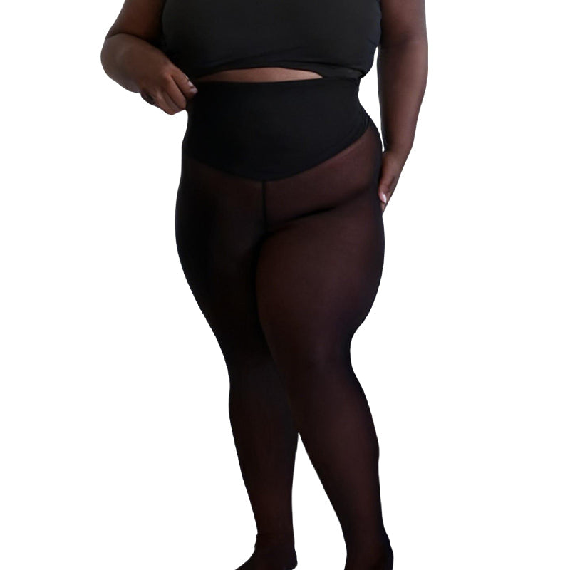 Thermische high-waist panty met vormgevende taille-10