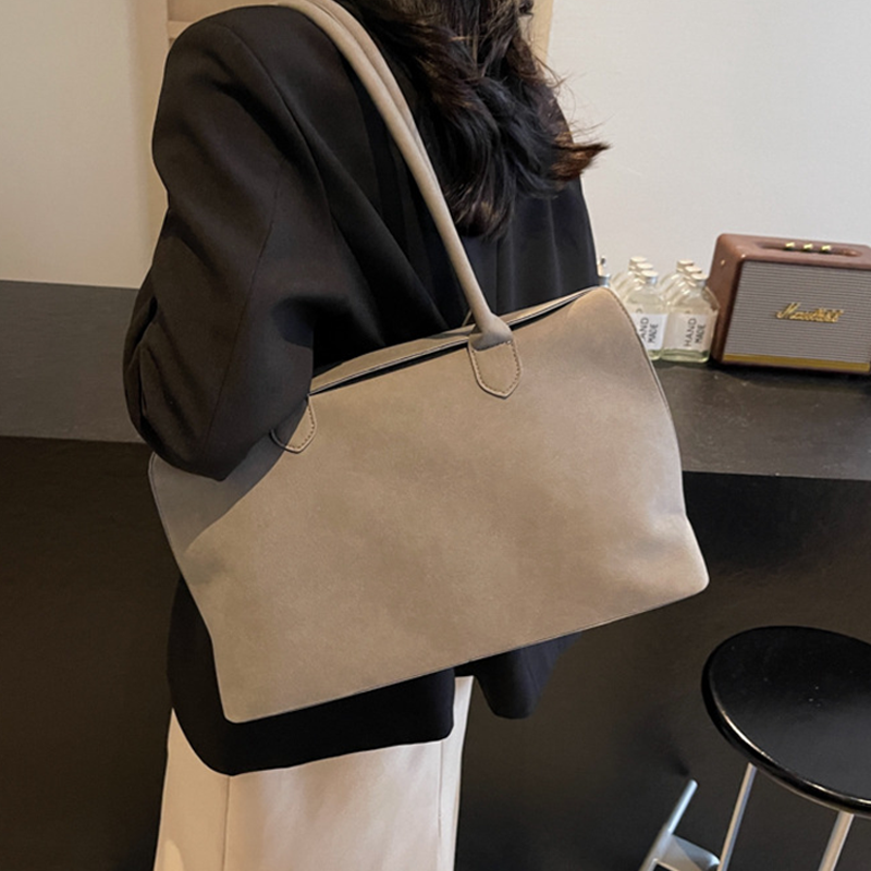 Minimalistische Suède-Look Shopper-2