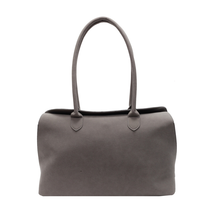 Minimalistische Suède-Look Shopper-9