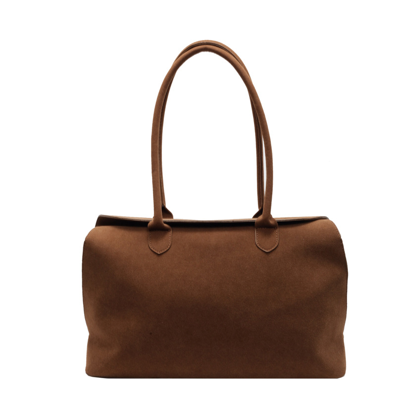 Minimalistische Suède-Look Shopper-11
