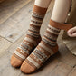 Warme Gebreide Wintersokken met Scandinavisch Patroon-3