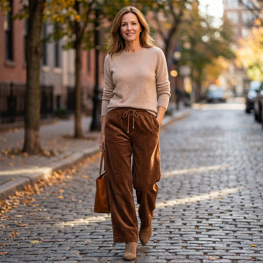 Дамски панталони с свободна кройка за ежедневно носене